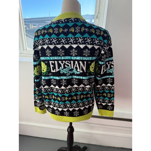 Elysian Ugly Christmas Sweater Medium Elysian Space Dust IPA Brewery Beer Holida - Picture 3 of 7
